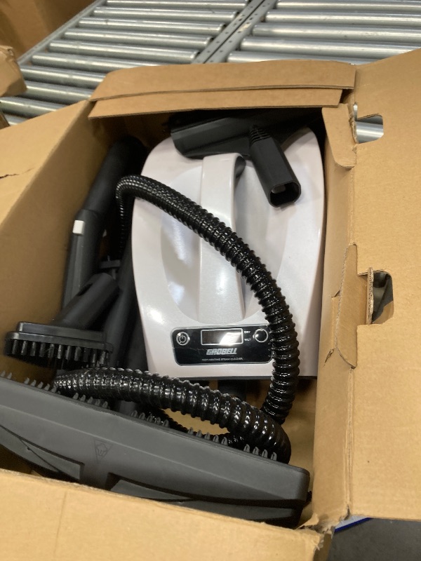 Photo 1 of ***USED, MISSING PIECES -SELLING AS INCOMPLETE PARTS*** GROBELL Steam Cleaner: 40s Fast Heating-0.66Gal (2.5L) Large Tank Kit-No Cooling-Refill Anytime-Detachable Hose Multi Portable Steamer Mop for Home Car Bed Furniture Tile Grout Floor Cleaning