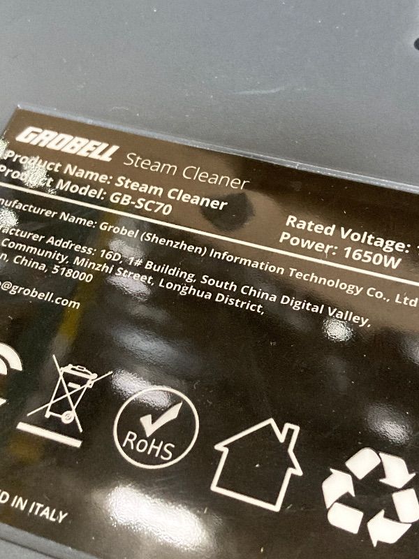 Photo 1 of ***USED, MISSING PIECES -SELLING AS INCOMPLETE PARTS*** GROBELL Steam Cleaner: 40s Fast Heating-0.66Gal (2.5L) Large Tank Kit-No Cooling-Refill Anytime-Detachable Hose Multi Portable Steamer Mop for Home Car Bed Furniture Tile Grout Floor Cleaning