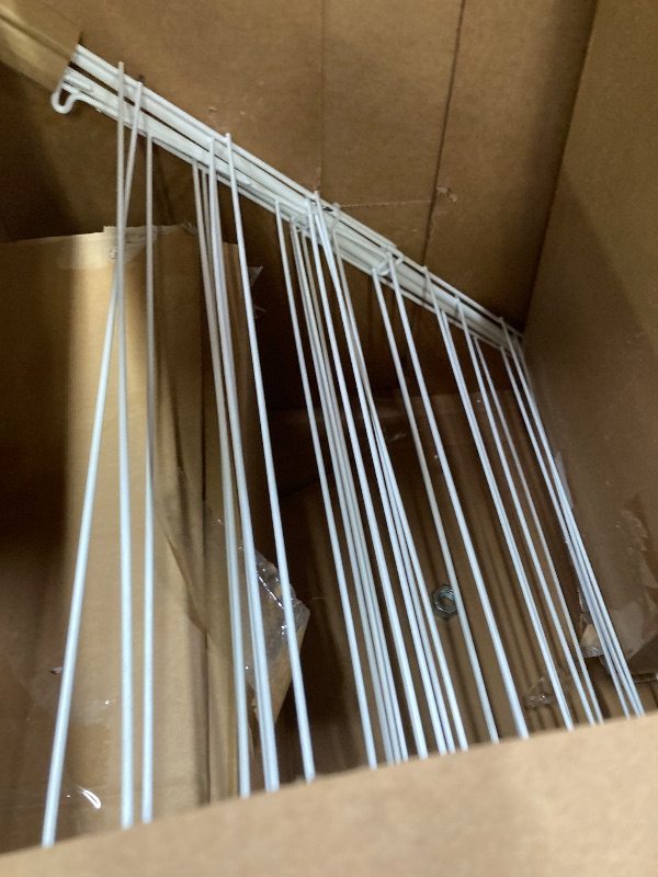 Photo 1 of **It is used; it is unknown whether any parts are missing, and it is unknown whether it functions 100%.***SONGMICS Clothes Drying Rack, Metal Laundry Drying Rack, Foldable, Space-Saving, Free-Standing Airer, with 2 Gullwings, Indoor Outdoor Use, Bed Linen