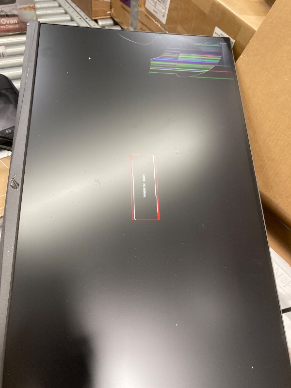 Photo 1 of ****It is broken—one side does not work—and it is being sold for parts; there are no returns, neither of the product nor of the money******ASUS ROG Strix 27” 1080P USB-C Gaming Monitor (XG279CNS) - Full HD, IPS, 380Hz, 0.3ms, Extreme Low Motion Blur Sync,