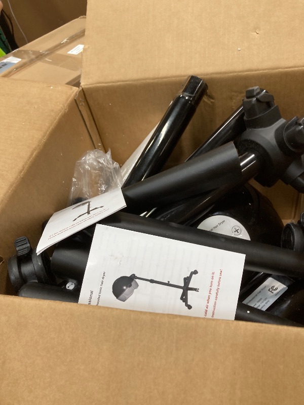 Photo 1 of ***It is broken—one side does not work—and it is being sold for parts; there are no returns, neither of the product nor of the money****Hooded Hair Dryer, 1500W Standing Hair Dryer with Time Settings, Touch Controls, 3 Temperature Modes, Height Adjustable