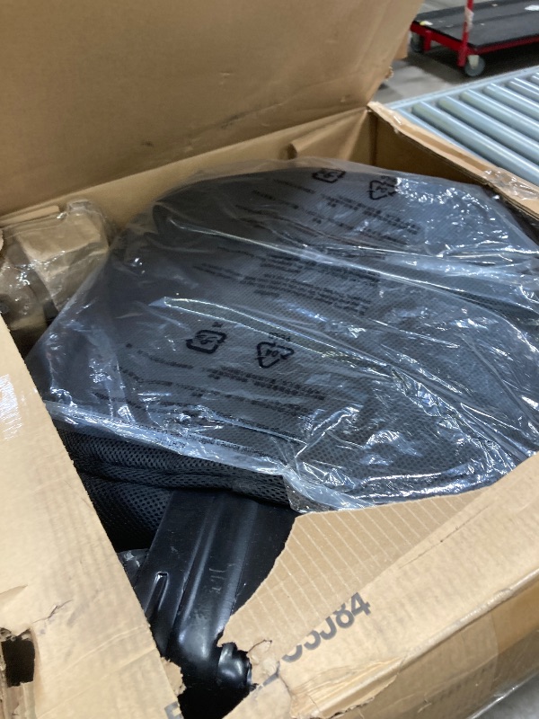 Photo 1 of *****It is broken—one side does not work—and it is being sold for parts; there are no returns, neither of the product nor of the money*****Amazon Basics Low-Back Armless Office Desk Chair with Back Support, Adjustable Height, 360 Degree Swivel, Fabric Uph