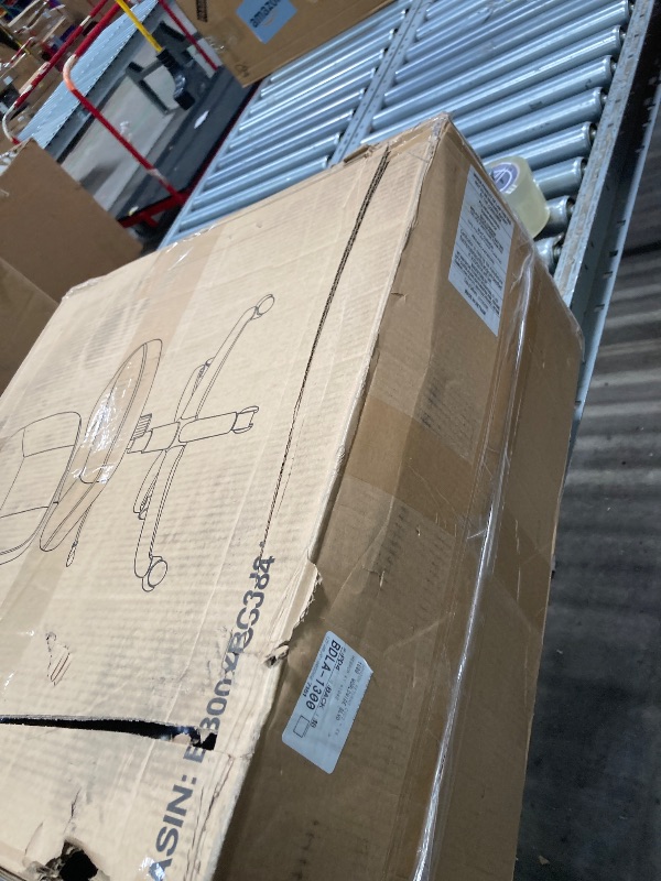 Photo 1 of *****It is broken—one side does not work—and it is being sold for parts; there are no returns, neither of the product nor of the money*****Amazon Basics Low-Back Armless Office Desk Chair with Back Support, Adjustable Height, 360 Degree Swivel, Fabric Uph