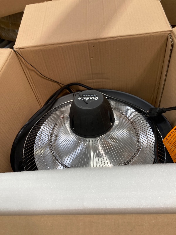 Photo 1 of ***It is used; it is unknown whether any parts are missing, and it is unknown whether it functions 100%.****Patio Heater for Outdoor Use 1500W Electric Infrared Hanging Heater, Ceiling Mounted, Waterproof for Porch, Garage, Balcony, Overheat Protection Bl