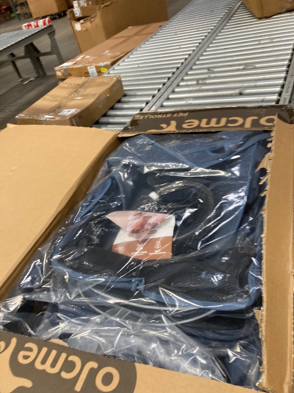 View 2 of ****It is used; it is unknown if any parts are missing or if it works 100%.*****OJCME Dog Stroller for Large & Medium Dogs (20–132 lbs), Pet Stroller for 2 Small Dogs, Extra Large Heavy Duty, Foldable & Ventilated, Pink or Navy