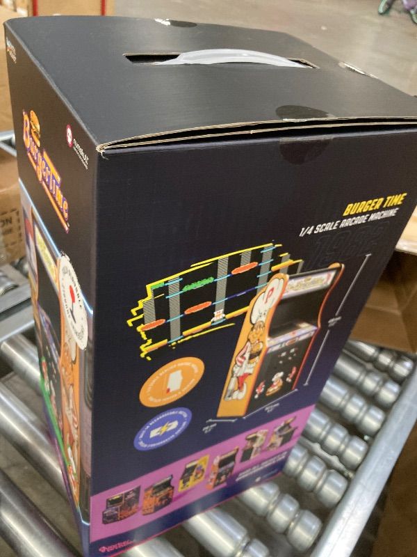 Photo 1 of **JOYSTICK STICKS***Quarter Arcades Burger Time Collector's Edition Mini Arcade - Retro 1/4 Scale Authentic Wooden Replica, Original ROM, DIP Switch Access, 5" TFT Screen for Enthusiasts [Video Game] [Video Game]