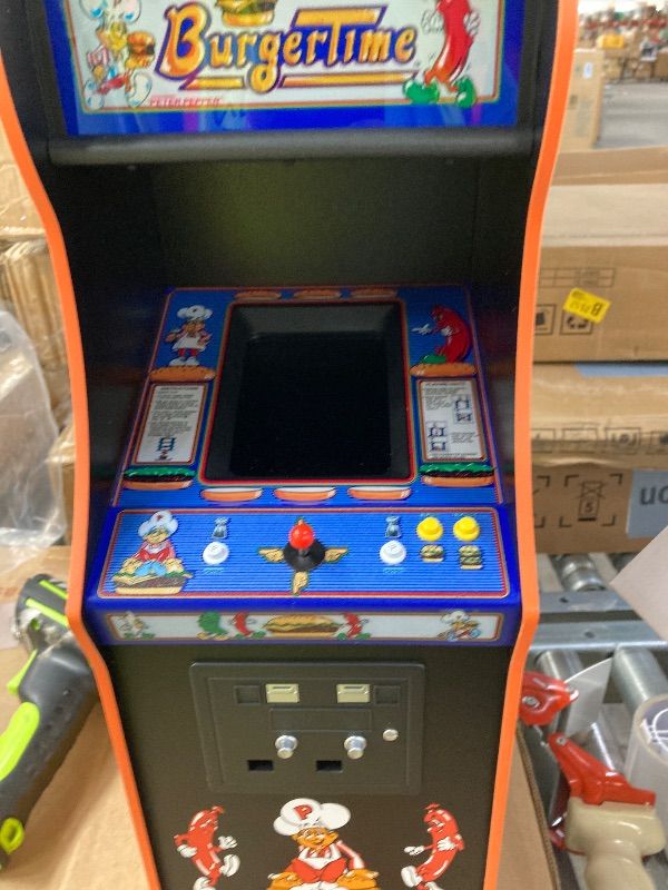 Photo 1 of **JOYSTICK STICKS***Quarter Arcades Burger Time Collector's Edition Mini Arcade - Retro 1/4 Scale Authentic Wooden Replica, Original ROM, DIP Switch Access, 5" TFT Screen for Enthusiasts [Video Game] [Video Game]