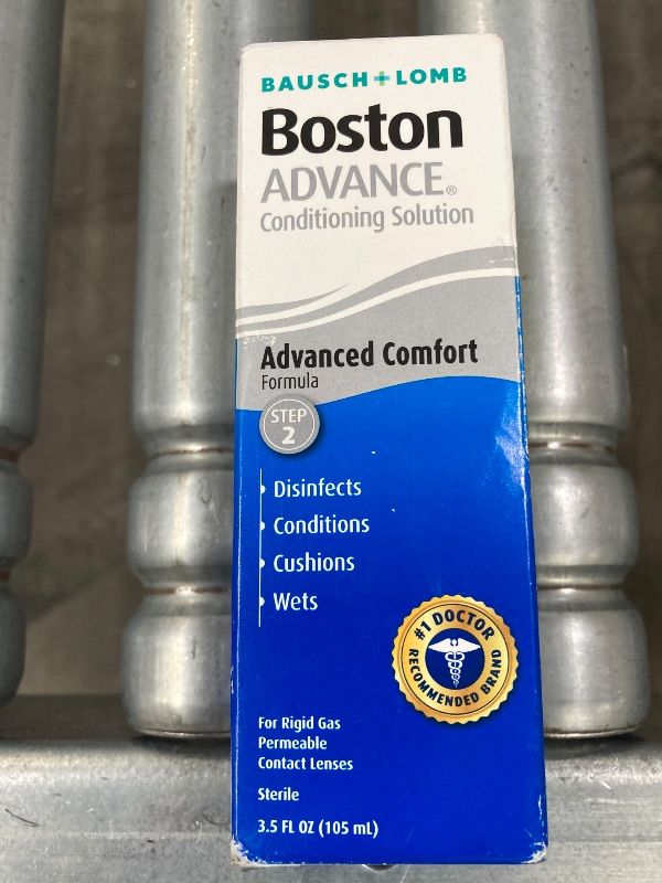 Photo 1 of ***ONE ONLY*** Boston Advance Conditioning Solution, Conditions & Wets Rigid Gas Permeable (RGP) Lens for Comfortable Wear, 3.5 Fl Oz