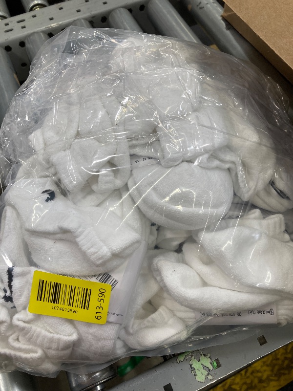 Photo 1 of +++10 PACK++++NIKE Unisex Performance Cushion No-Show Training Socks (3 Pairs), White/Black, X-Large