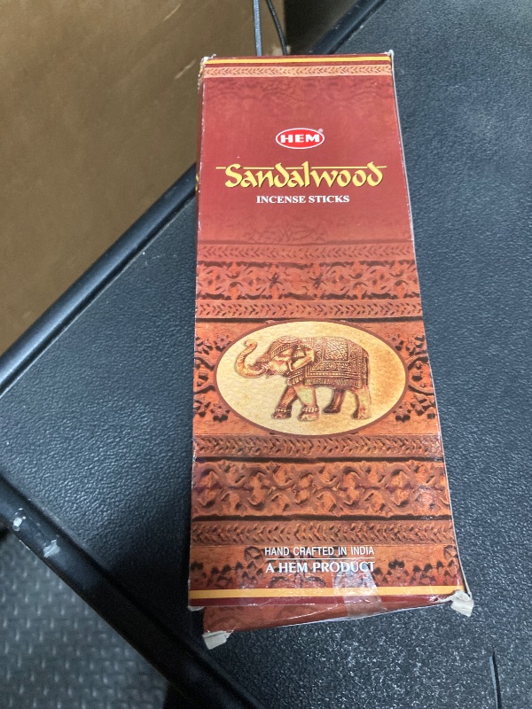 Photo 1 of ***MISSING PIECES -SELLING AS IS *** HEM - Sandalwood Incense Sticks - Pack of 5 - 120 count - 301g ***BOX RIPPED/TORN ***