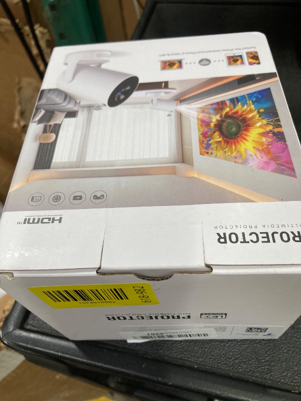 Photo 1 of ?Built-in Apps?Mini Projector with Wifi and Bluetooth, Support 4K, Portable Projector, 5W Sound Base Speaker, 200 ANSI, Android, Auto Vertical Keystone 210° Rotatable Proyector