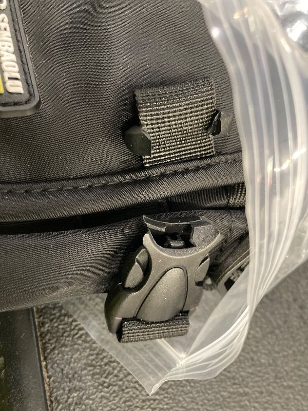 Photo 1 of ***Front lock is broken***Lohol Multifunction Cell Phone Holster, One Shoulder Pouch with Carabiner, Outdoor Tactical Waist Belt Bag, Security Purse Crossbody Gadget Pocket for Smartphone Up to 6.5 inches (Black)***Front lock is broken***