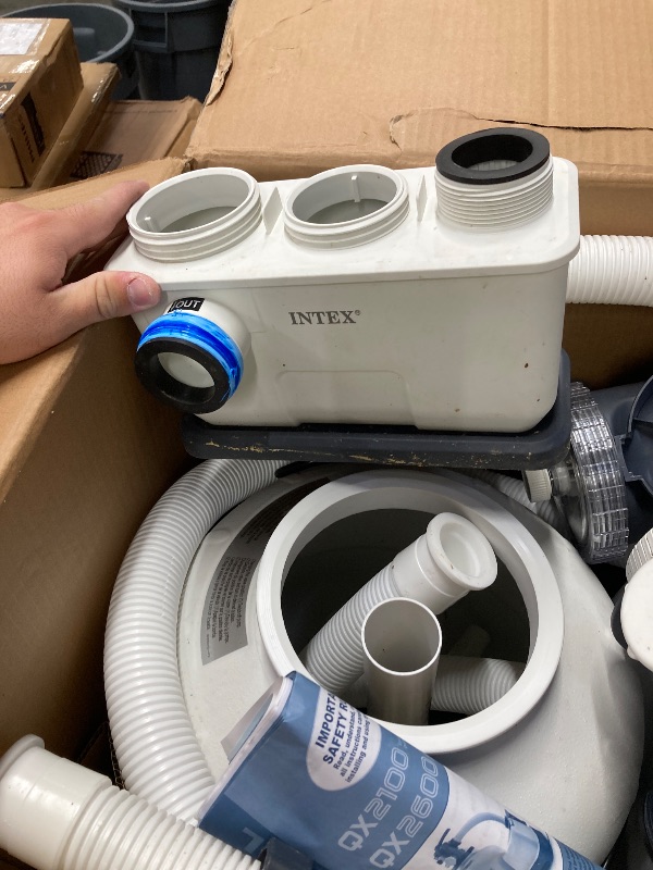 Photo 1 of ***USED, SELLING AS IS *** INTEX 2,100 GPH Krystal Clear Sand Filter Pump and Saltwater Pool Chlorine System for Above Ground Pools, Pool Cleaner System with Automatic Timer