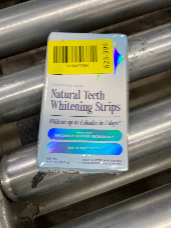 Photo 1 of ***FACTORY SEALED***BocaBella Natural Teeth Whitening Strips - 100% Sensitivity-Free, Whitens 8 Shades in 14 Days, Peroxide-Free, Enamel-Safe, Papaya & Pineapple Enzymes, Aloe & Coconut Oil, 7 Treatments (14 Strips)***FACTORY SEALED***