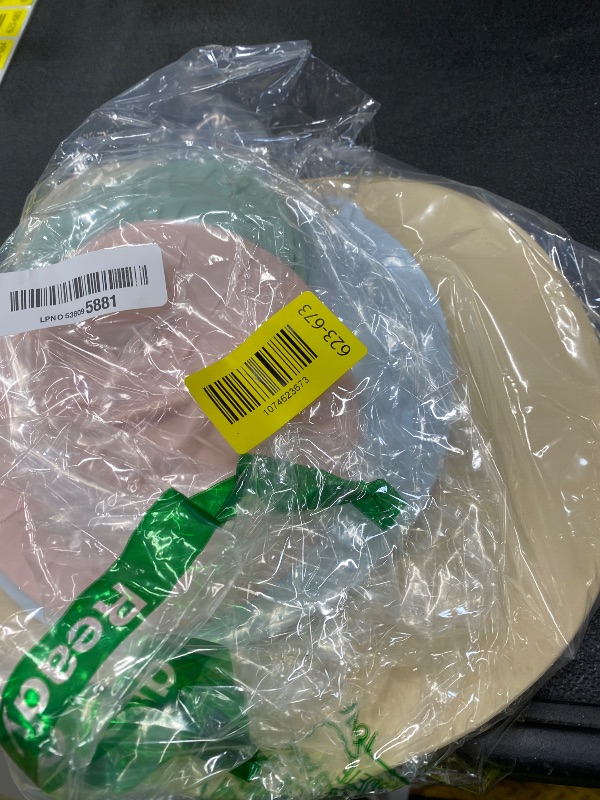 Photo 1 of  Pack Silicone Lids, Microwave Splatter Covers - Reusable, Heat Resistant Lids (5 Sizes) for Bowls, Cups, Plates, Pots, Pans & Skillets - Stovetop, Oven, Fridge & Dishwasher Safe
