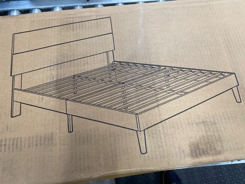 Photo 1 of ***The color may vary****
SHA CERLIN 14 Inch Full Size Metal Platform Bed Frame with Wooden Headboard and Footboard, Mattress Foundation, No Box Spring Needed, Large Under Bed Storage, Non-Slip Without Noise, Black Oak