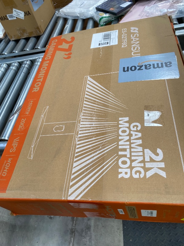 Photo 1 of ***DAMAGED-SELLING AS IS *** SANSUI Gaming Monitor 27" 1440P 200Hz 180Hz WQHD 2560×1440-AMD FreeSync 1ms DCI-P3 95% Fast IPS Computer Monitor, Height Adjustable Vertical/Horizontal Rotating, 2×DisplayPort/HDMI ?HDR? Low Motion Blur