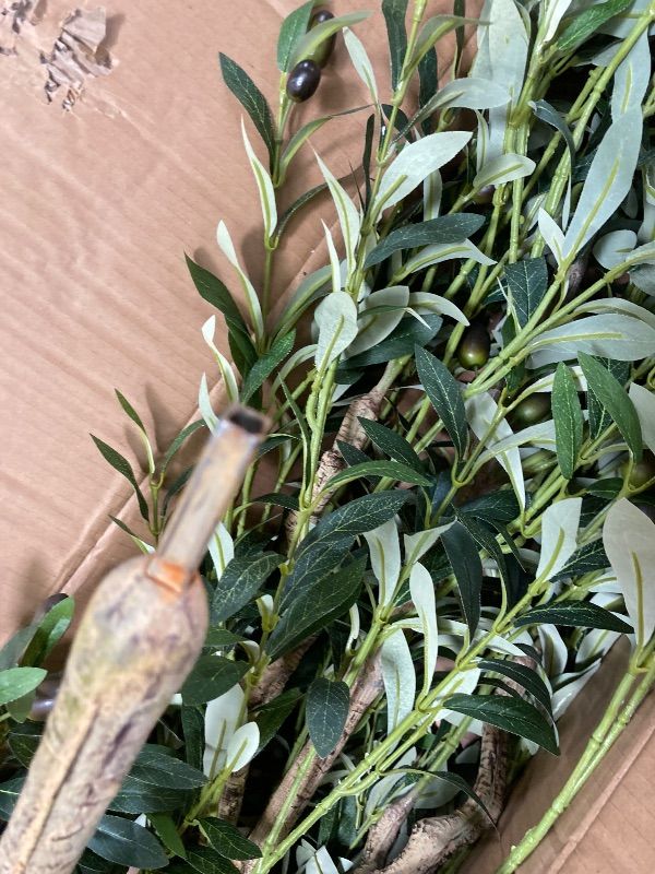 Photo 1 of ***DAMAGED -SELLING AS IS *** Phimos Artificial Olive Tree Tall Fake Potted Olive Silk Tree with Planter Large Faux Olive Branches and Fruits Artificial Tree for Modern Home Office Living Room Floor Decor Indoor (6.23FT)