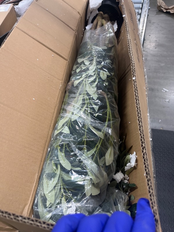 Photo 1 of ***DAMAGED -SELLING AS IS *** Phimos Artificial Olive Tree Tall Fake Potted Olive Silk Tree with Planter Large Faux Olive Branches and Fruits Artificial Tree for Modern Home Office Living Room Floor Decor Indoor (6.23FT)