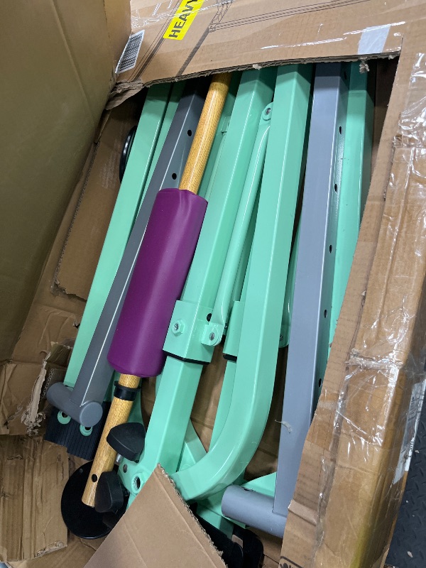 Photo 1 of ***MISSING PIECES SELLING AS PARTS ONLY*** ------ kechery Foldable & Moveable Gymnastics Horizontal Bar with Rings,3’to 5’Adjustable Height Expandable Junior Kip Bar for Home,Indoor Gym Equipment for Kids(Foldable Green with Rings)