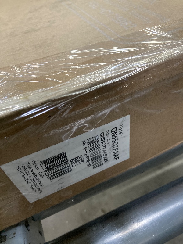 Photo 1 of **NO RETURNS NO REFUNDS-BROKEN-FOR PARTS ONLY****Samsung 55-Inch Class QLED Q7F Series Samsung Vision AI Smart TV (2025 Model, 55Q7F) Quantum HDR, Object Tracking Sound Lite, Q4 AI Gen1 Processor, 4K upscaling, Gaming Hub, Alexa Built-in NO RETURNS. NO RE