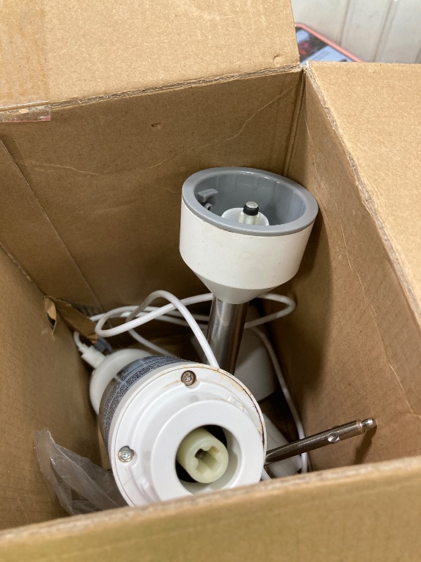 Photo 1 of ***USED -SELLING AS PARTS ONLY*** Cordless Hand Blender, UTALENT Variable Speed Immersion Blender handheld Rechargeable, with USB-C Charging Cable, Egg Whisk, for Smoothies, Milkshakes, Hummus and Soups – White