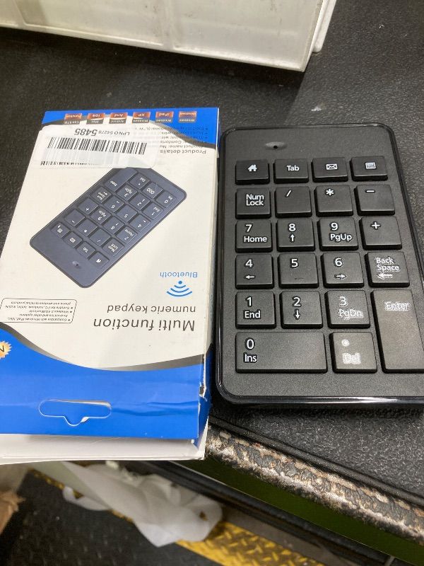Photo 1 of *** Missing USB***Wireless Number Pad with Battery, Enhanced Efficiency with 23 Keys Numeric Keypad Upgraded Version of 10 key USB Keyboard Financial Accounting Numpad for Laptop, PC, Notebook, Desktop,Surface Pro*** Missing USB***