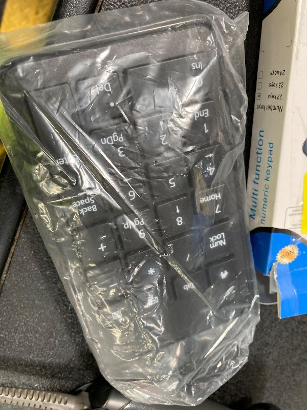 Photo 1 of *** Missing USB***Wireless Number Pad with Battery, Enhanced Efficiency with 23 Keys Numeric Keypad Upgraded Version of 10 key USB Keyboard Financial Accounting Numpad for Laptop, PC, Notebook, Desktop,Surface Pro*** Missing USB***