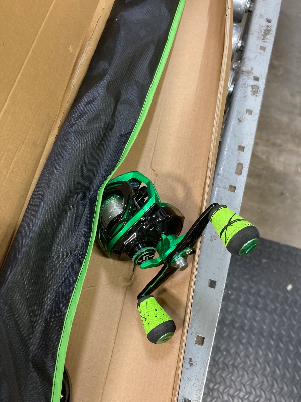 Photo 1 of *****different rod****One Bass Fishing Rod and Reel Combo, Baitcasting Combo with SuperPolymer Handle- Green-1.8M -Right Handed