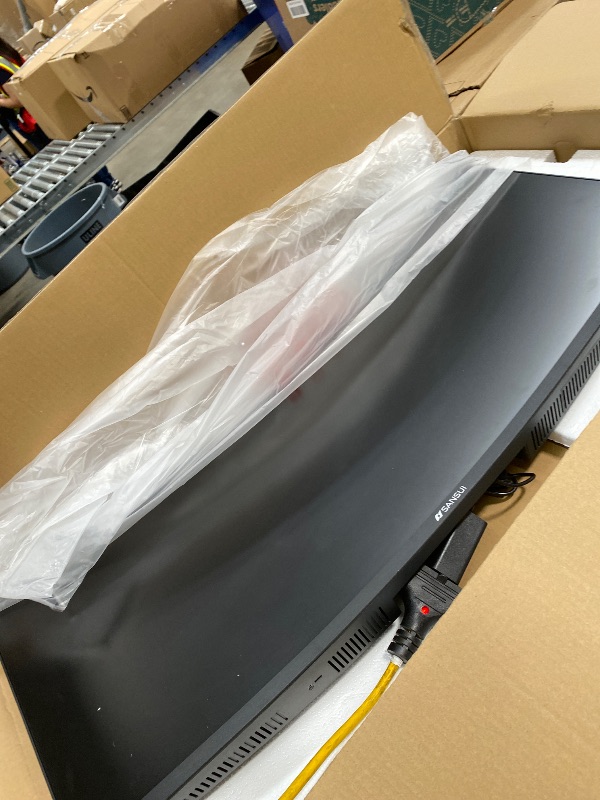 Photo 1 of *** NO RETURN - NO REFOUND***SANSUI 34-Inch Curved Gaming Monitor UWQHD 3440 x 1440P Up to 200Hz 165Hz Curved 1500R - PIP/PBP, OD 1ms, HDR, 300nits, sRGB 130%, DCI-P3 97%,AI Crosshair,HDMI2.1x2,DP1.4(Cable Included)