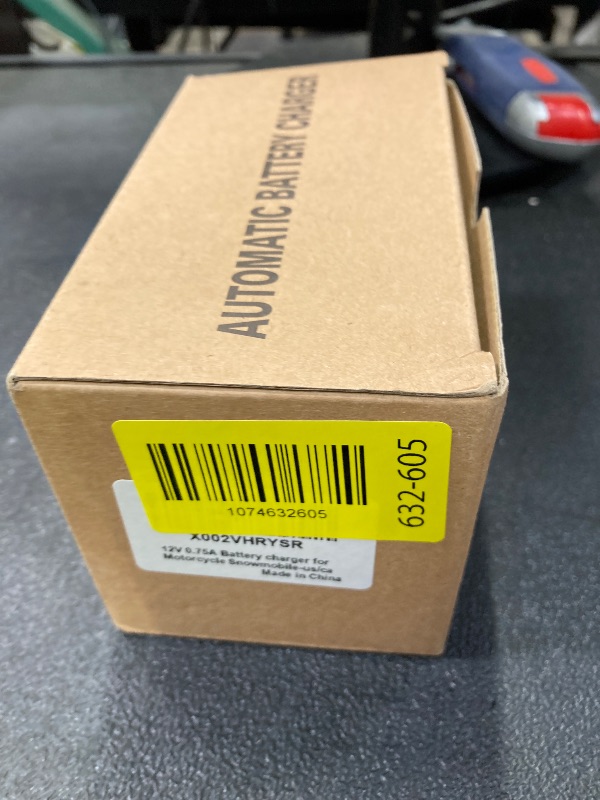Photo 1 of 12 Volt Battery Charger 750mA Automatic Battery maintainer trickle Battery Charger Smart Float Charger for Automotive car Motorcycle Lawn Mower Boat ATV Sealed Lead Acid Batteries