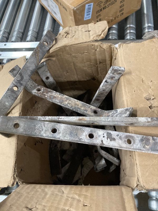 Photo 1 of ***DAMAGED-USED -SELLING AS PARTS ONLY*** WILLOW WEAVE 24" Fireplace Grate Wood Stove Grate Rack Fireplace Tools Rack Heavy Duty Solid Steel 10-Bars Log in Holder Easy Assembly Fire Grate for Indoor Hearth Outdoor Firepit Matt Black