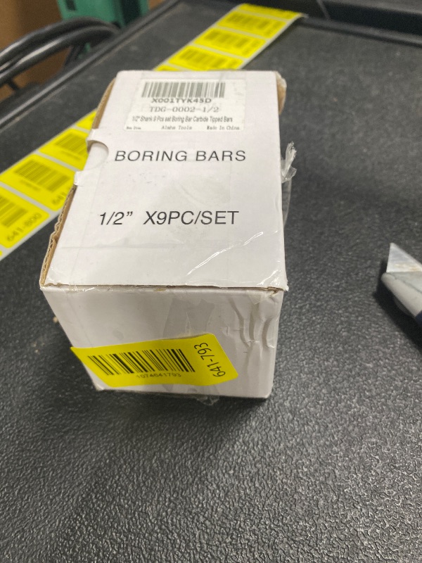 Photo 1 of **ONLY 2 PIECES**1/2" Shank 9 Pcs Boring Bar Set Carbide Tipped Bars
