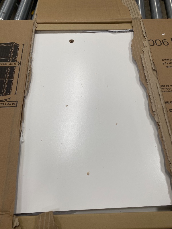 Photo 1 of **ONLY BOX 1 OF 2, MISSING BOX 2**Sauder Select Multipurpose Bedroom Armoire Wardrobe Closet Pantry Storage Cabinet with Storage Drawers and Hanging Rail, in Soft White finish