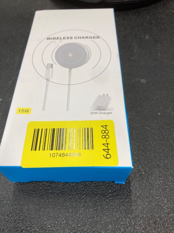 Photo 1 of [Apple MFi Certified]Magnetic Wireless Charger Apple Mag Safe Charger,15W 6FT Fast Wireless Charging Pad for AppleiPhone 16 Pro Max/16 Pro/16 Plus/15 Pro Max/14/13/12/AirPods3/2/Pro/Pro2,Charging Pad