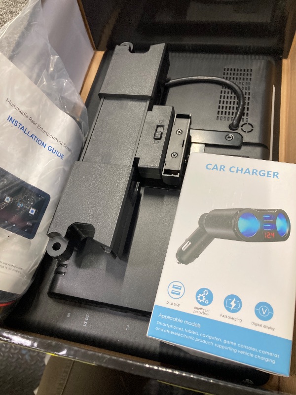 View 2 of **NO RETURNS***NON FUNCTIONAL*THIS ITEM SOLD FOR PARTS ONLY***
11.5" Android 13 Car TV,Touchscreen Headrest Monitor for Car Back Seat Entertainment System,Support Phone Wireless Mirroring Sync Screen HDMI SD Card USB 4K Video Playback (2G+32G(1*pc))***NO