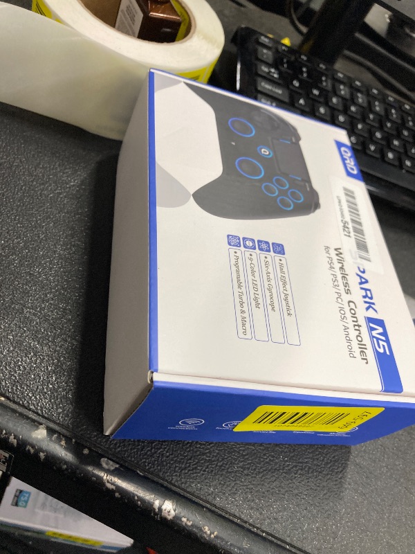 Photo 1 of **BACK BUTTONS DONT WORK***QRD Spark N5 Wireless Controller for PS5/PS4/PC - including QRD PS5 Wireless Adapter Converter,Hall Effect Joysticks, Touchpad, Gyro, Macro Buttons
