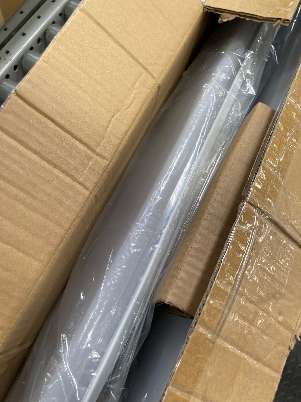Photo 1 of ***DAMAGED -BENT -SELLING AS PARTS ONLY*** FAITHSAIL 4FT LED Flush Mount Kitchen Light Fixtures 50W 5600lm, 1-10V Dimmable, 4000K, 4 Foot LED Kitchen Lighting Fixtures Ceiling for Craft Room, Laundry, Fluorescent Replacement, 2 Pack