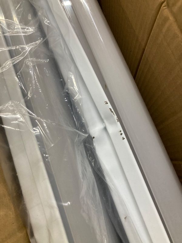Photo 1 of ***DAMAGED -BENT -SELLING AS PARTS ONLY*** FAITHSAIL 4FT LED Flush Mount Kitchen Light Fixtures 50W 5600lm, 1-10V Dimmable, 4000K, 4 Foot LED Kitchen Lighting Fixtures Ceiling for Craft Room, Laundry, Fluorescent Replacement, 2 Pack