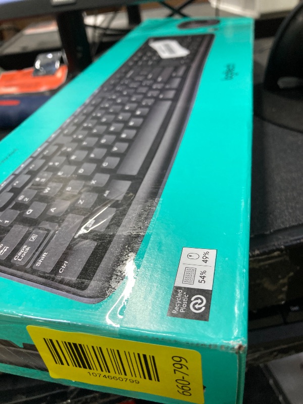 Photo 1 of **NO USB NO MOUSE***Logitech MK270 Wireless Keyboard and Mouse Combo for Windows, 2.4 GHz Wireless, Compact Mouse, 8 Multimedia and Shortcut Keys, 2-Year Battery Life, for PC, Laptop - Black