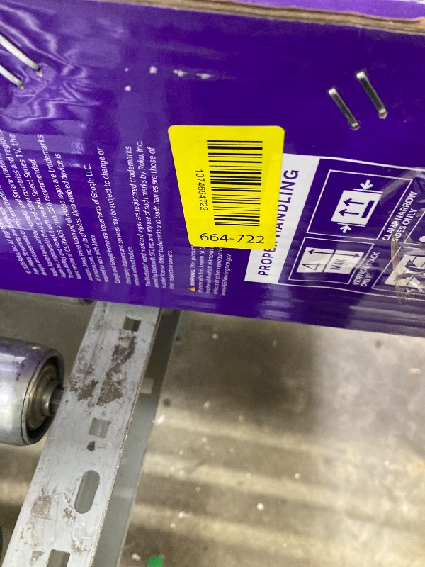Photo 1 of ***DAMAGE -SCREEN CRACKED -SELLING AS PARTS ONLY*** Roku Smart TV 2026 – 65-Inch Select Series, 4K QLED TV – Roku TV with Voice Remote – Flat Screen QLED Television with Wi-Fi for Streaming Live Local News, Sports, & Movies – Bluetooth Headphone Mode. NO