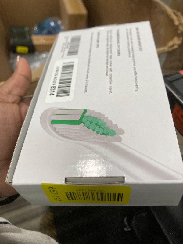 Photo 1 of ***1 missing***Replacement Toothbrush Heads for Philips Sonicare E-Series/Essence/Xtreme/Elite and Other Screw-on Models, 6 Pack, Medium Soft Dupont Bristles***1 missing***