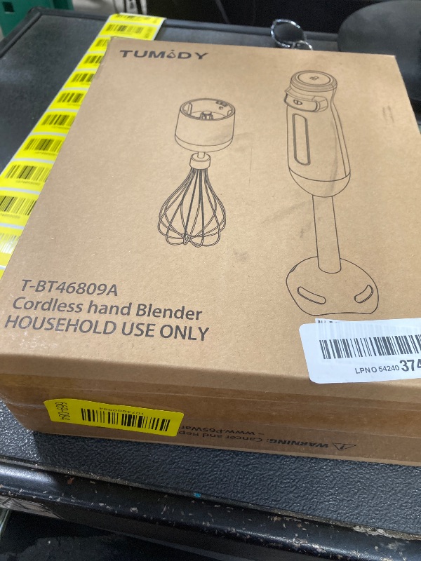 Photo 1 of ***PARTS ONLY***Immersion Blender Handheld Cordless Stick, Stainless Steel Hand Held Blender Mixer with Egg Whisk, for Soup, Smoothie, Puree, Baby Food