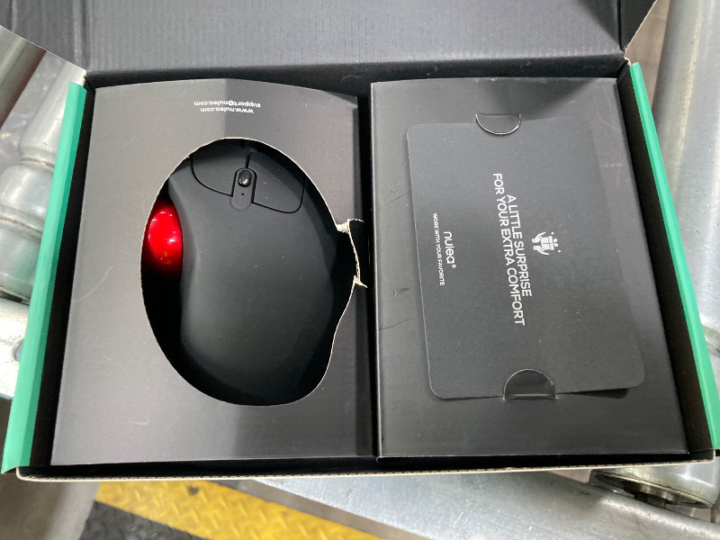 Photo 1 of ***Missing usb receiver***Nulea M501 Wireless Trackball Mouse, Rechargeable Ergonomic, Easy Thumb Control, Precise & Smooth Tracking, 3 Device Connection (Bluetooth or USB Receiver), Compatible for PC, Laptop, Mac, Windows.***Missing usb receiver***