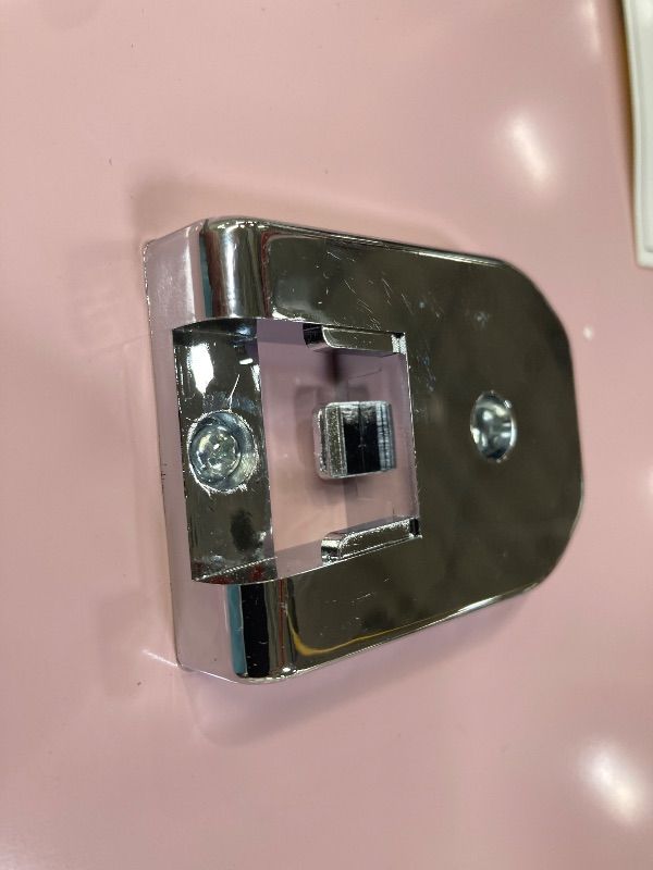 Photo 1 of **DAMAGED DOOR HANDLE AND HINGES***Frigidaire EFR176 1.6 cu. ft. Retro Bar Fridge with Side Bottle Opener (Pink)