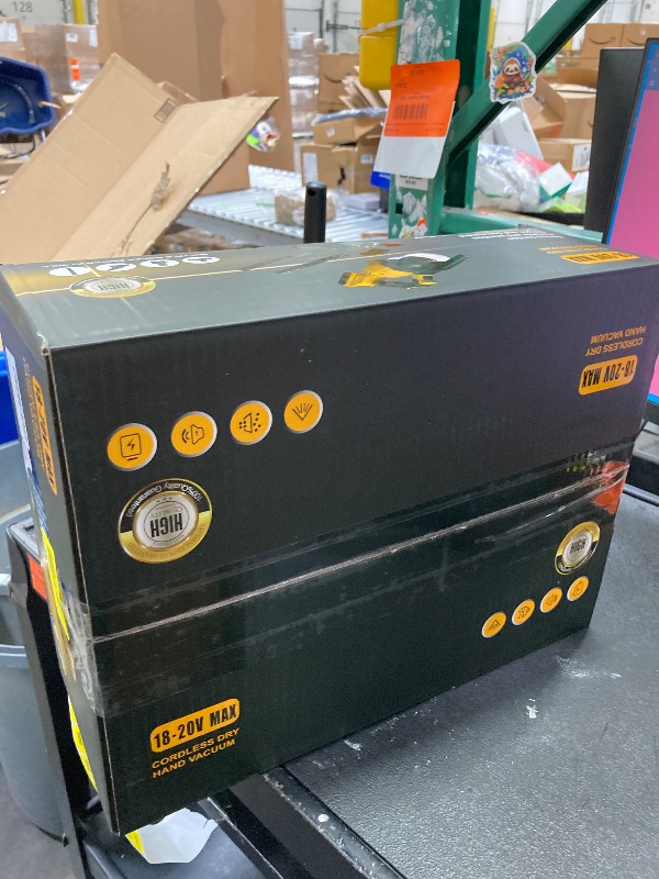 Photo 1 of ***MISSING BATTERY***Cordless Handheld Vacuum Cleaner Compatible with DeWalt 20V Battery, 16000Pa Strong Suction, 2 HEPA Filters & 4 Nozzles, Lightweight Portable Vacuum for Car, Home, Garage – Tool Only***MISSING BATTERY***