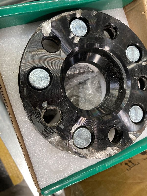 View 3 of ***PARTS ONLY***YHTAUTO 5x4.5 Hub Centric Wheel Spacers 1 Inch Fits Chrysler 300 2005-2023, Dodge Charger 2006-2023, Challenger, Magnum 5x114.3mm, Tire Spacers w/ M14x1.5 Studs 71.5 mm Hub Bore 5 Lug 4PCS Black