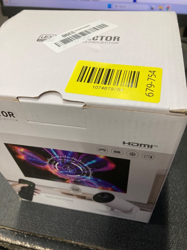 Photo 1 of ?Electric Focus?Mini Projector, Projector 4K 1080P Support, Video Projector with Wifi and Bluetooth, Upgrade Smart Proyector, 5w Speaker, Auto Keystone Correction 35"-130" Screen HY300 Plus