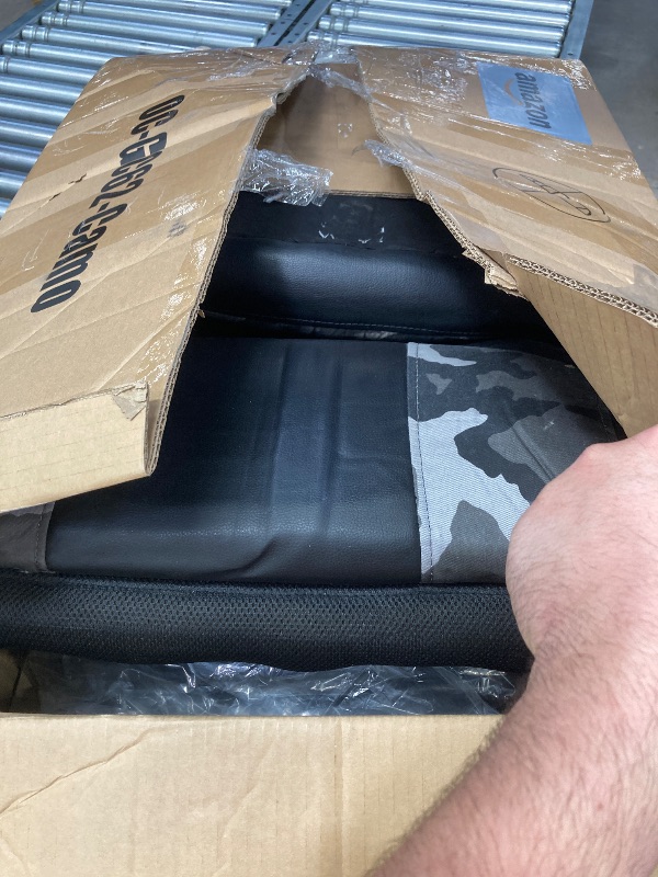 Photo 1 of ***DAMAGED -SELLING AS PARTS ONLY*** BestOffice PC Gaming Chair Office Chair Desk Chair with Lumbar Support Arms Headrest High Back PU Leather Racing Chair Rolling Swivel Executive Computer Chair for Women Adults Girls, Camo