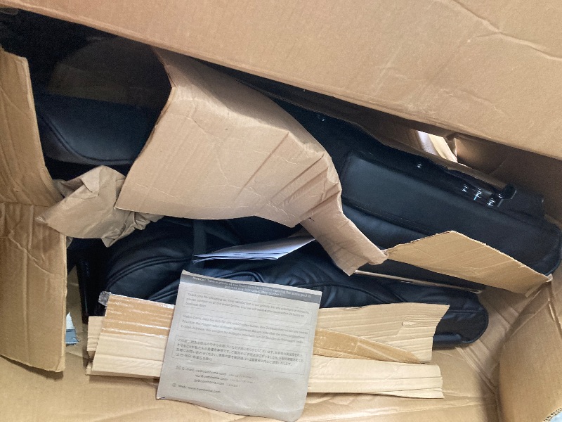 View 2 of ** item used and been assembled, marks on chair and missing bolts.***GTPLAYER Big and Tall Gaming Chair 400lbs Heavy Duty Office Chair with Foot Rest & Ergonomic Pocket Spring Cushion, High Back Lumbar Support for Lower Back Pain Relief, Ergo Black